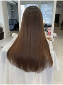 縮毛矯正で、悩み解消、サラつやストレート