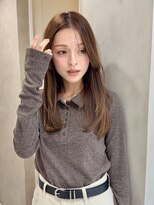 アイユー(ii+U)&nbsp;レイヤーロング　フレンチカジュアル　ブラウンカラー