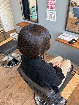 レアレア ヘアアンドライフ(LeaLea) 着物ヘア/大人ガーリー/ダークアッシュ/似合わせカット/伊丹