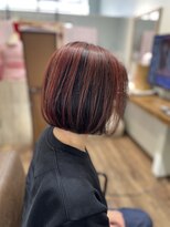 美容室エルカミノ&nbsp;ミニボブピンクアンブレラ