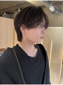 癖を活かした毛流れセンターパート