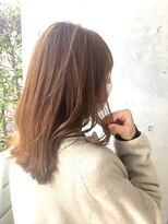 アン 登戸(un)&nbsp;大人ミディアム/オレンジブラウン【登戸髪質改善】
