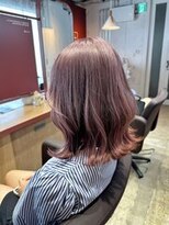 イロ ジェイアール JR奈良店(IRO) パールピンク×ハイトーン×くびれヘア×レイヤーカット