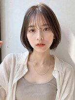 ノア 三宮店(NOA)&nbsp;【NOA】韓国風ショートボブ×丸みショート｜透明感ベージュ