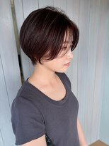ルトワフクロマチ(Lutowa Fukuromachi) ダークパープル/ナチュラルショート/ミルクブラウン/夏/袋町