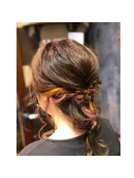 ヘアー クリエイト カルバリ(HAIR CREATE Calbari) ユニコーンインナーカラー
