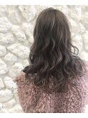 柔らかデジタルパーマ#アッシュベージュ#大人かわいい
