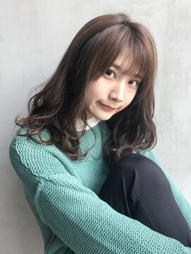 アイティー バイ アルバム 浦和店(IT by ALBUM) ナチュラルウェーブ_ココアブラウンフリンジウェーブ_37354