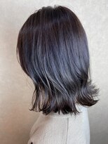 ヘア プロデュース キュオン(hair produce CUEON.) 切りっぱなし　×　ラベンダーアッシュ