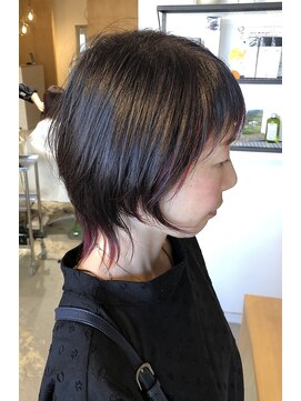 ソレカ(SORECA) 【SORECA/ソレカ】ソフトウルフ×インナーレッド×暗髪レッド