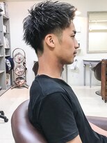 フレームプラス 御堂筋難波店(FRAME +)&nbsp;【FRAME/難波メンズカット】ソフトツーブロックアップバング