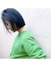 【野沢限定】お洒落女子に人気の似合わせbob cut + 透ける暗髪カラー ¥14300