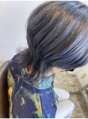 ウルフカット×アッシュグレー