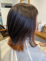 小さな美容室 ハナ(hana)&nbsp;ピンクから元気なオレンジ色に♪＆くびれボブ♪♪