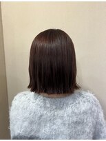 ヘアーアートミュージアム(Hair Art Museum)&nbsp;切りっぱなしボブ/ピンクパープル/ミニボブ