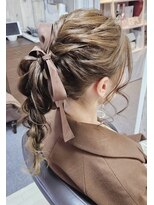 ラピスラズリ(Lapis Lazuli)&nbsp;あみあみポニー（熊本　下通　ヘアセット専門店）