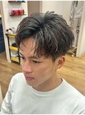 メンズマッシュシャドウパーマニュアンスパーマメンズパーマ佐賀