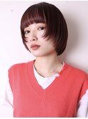 似合わせ姫カットワンカールシアーカラーショートボブ0501