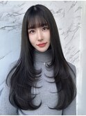 韓国ヘア名古屋ハイレイヤー顔まわりカット前髪ボブタッセル小顔