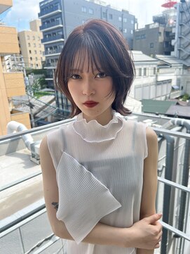 ロンドメリア 天神大名店(Lond Melia) ★くびレイヤー美髪エアリーロング似合わせカットピンクブラウン