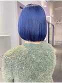 ダブルカラーブルーベージュカラーケアブリーチハイトーンカラー