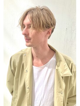 ミドル(MIDDLE) メンズカット/センターパート