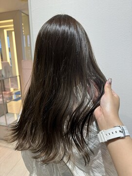 グレースバイハピネス(grace by happiness) 髪質改善 縮毛矯正 オリーブグレージュ 就活カラー韓国レイヤー