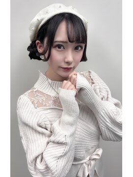 アールエーサロンモノクロ 秋葉原(RA SALON モノクロ) ベレー帽ヘアメ♪