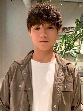 ヘアーサロン フォーメン イデア(hair salon for Men idea) マッシュショート ツイストスパイラルパーマ ブラウン【札幌】