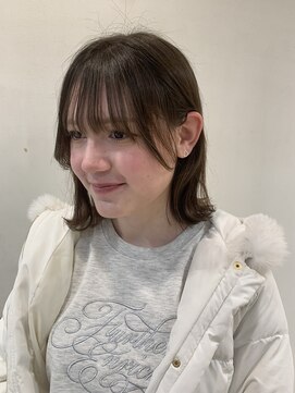 アッシュ 仙川店(Ash) 切りっぱなしショートボブおくれ毛縮毛矯正10代20代30代40代