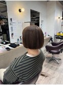 まるみボブ ショートボブ ワイドバングショートボブ 長崎浜の町