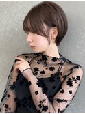 ミニウルフレイヤーカット顔周り前髪韓国ショートボブ/原宿