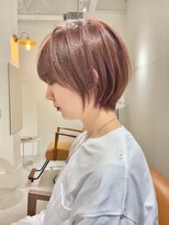 大分ショートボブ顔まわりレイヤーカット髪質改善カラー30代