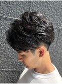 毛流れアップバング