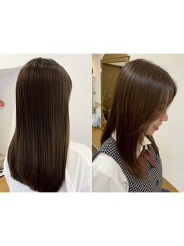 透明感×ダメージレスを両立！多彩な発色を叶えるSalutのファッションカラー♪【白髪がある方もOK】