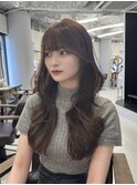 韓国ヘア/レイヤーカット/髪質改善/顔周り/ブリーチなしベージュ