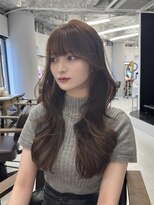 ハピネス 梅田茶屋町店(HAPPINESS) 韓国ヘア/レイヤーカット/髪質改善/顔周り/ブリーチなしベージュ