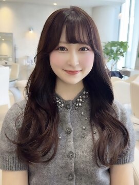 ザックラフィネ(ZACC raffine) マロンブラウン/ワンカラー/顔周りカット/ブリーチなし/前髪あり