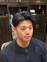 レオヘアワークス(LEO HAIR WORKS) ニュアンスパーマ メンズパーマ スワローズ 新潟床屋 新潟市