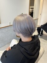レンジヘアー(lange hair)&nbsp;ホワイトシルバー【鈴鹿/ケアブリーチ/ダブルカラー/メンズ】