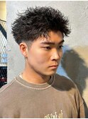 MEN’S/リバースセンターパート/ニュアンスパーマ/群馬高崎