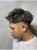 MEN’S HAIR/波巻きツイストスパイラル/リバースセンターパート