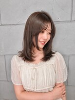 プランツヘアー 高宮店(Plants hair)&nbsp;ミディアムレイヤー　/ 顔まわりレイヤー　/ 高宮大橋平尾