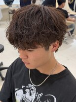 ニコ トウキョウ ヨコハマ(nico)&nbsp;シャドウパーマメンズメッシュメンズパーマ波巻きパーマ韓国ヘア