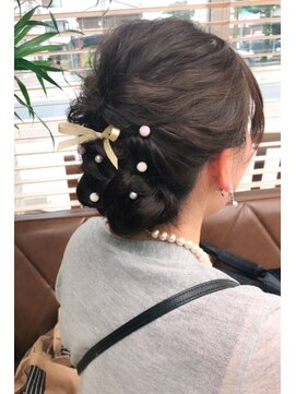 グラスペディア(graspedia) 編みこみアップリボン