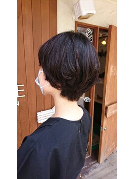 ケースプラスグリーン(CASE+GREEN) ショートボブ×ニュアンスパーマ