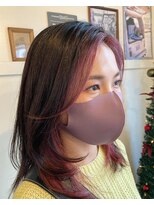 ジェルム ヘアーワークス(germe hair works)&nbsp;フェイスフレーミング×バイオレットカラー