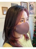 フェイスフレーミング×バイオレットカラー