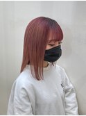 切りっぱなし◎シャドウルーツピンクグラデーション