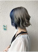 フロントセクションカラー ブルー×シルバー